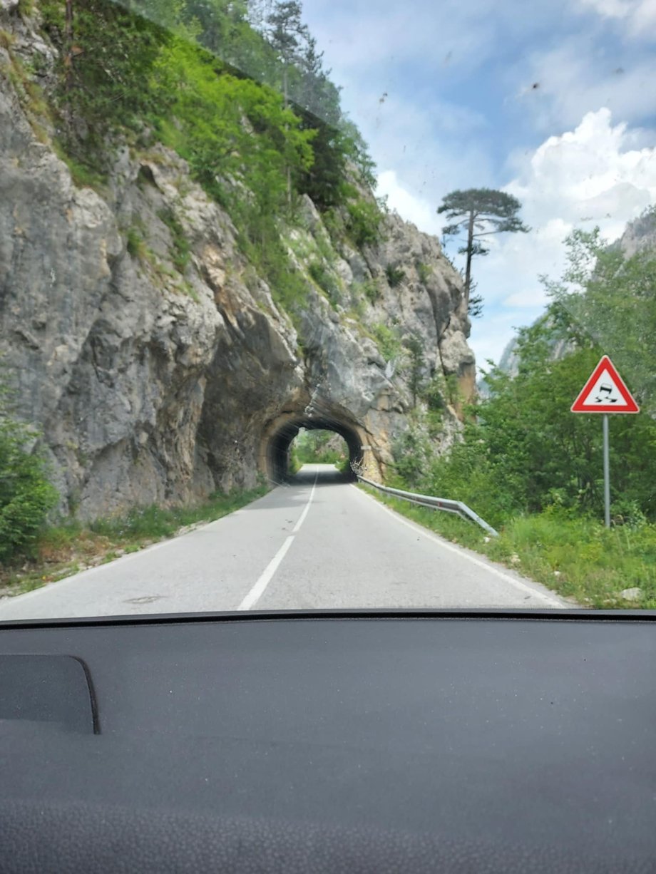 Will two cars fit in the tunnel? Maybe...