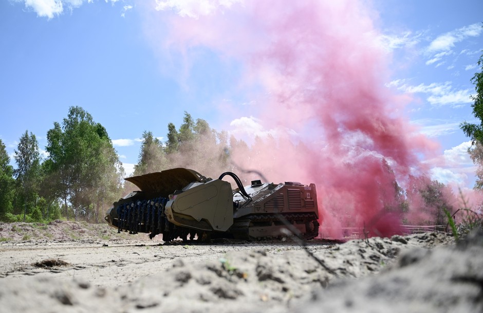 Testing of equipment for mockery in the Lviv region of Wukrain, June 25, 2025.