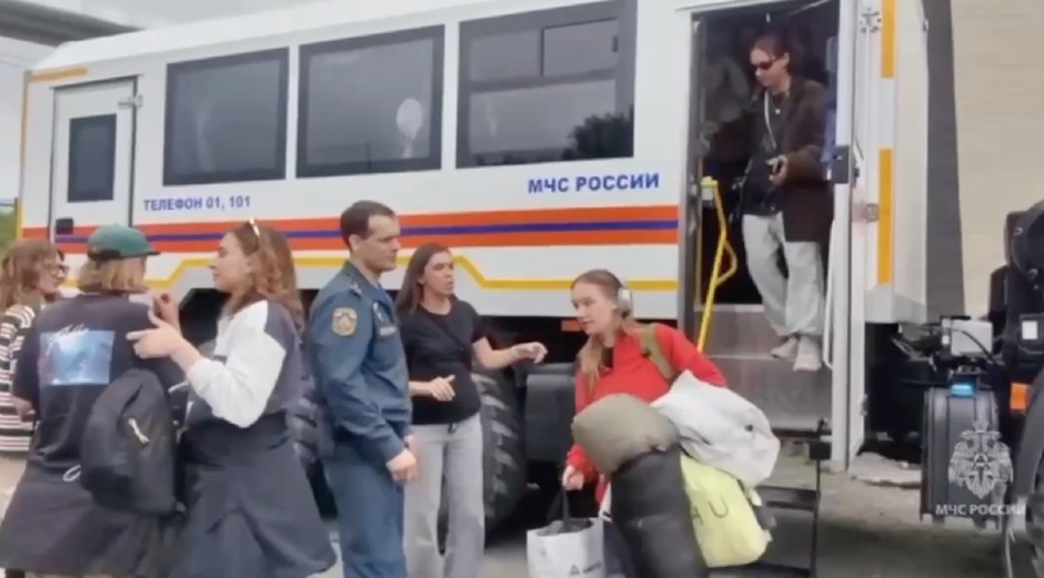 Evacuation of the Russians in the Sachale region