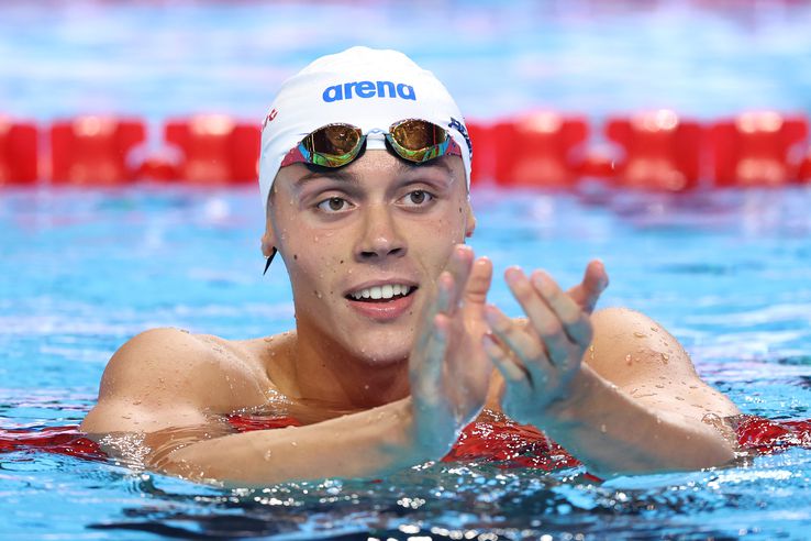 David Popovici, in the semi -final of the sample from 100 m free. Photo: Getty Images