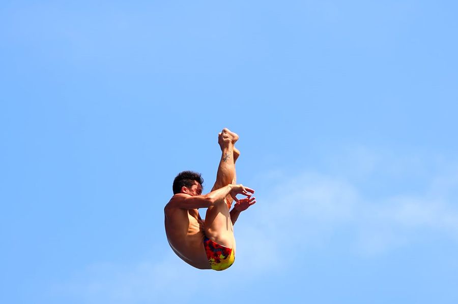 Constantin Popovici evolving at CM 2025 Photo: GSP Constantin Popovici, bronze to jumps from great height at the Singapore World Championships: