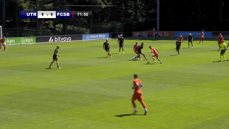 The goal scored by political Dennis in FCSB - Utrecht