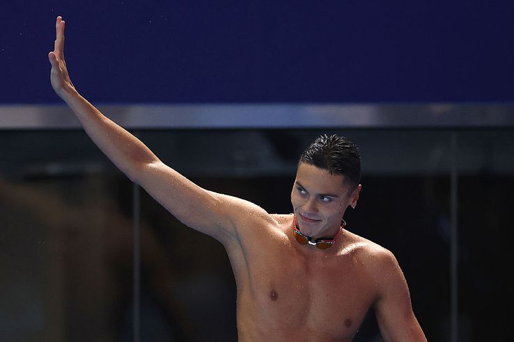 David Popovici, world champion at 200 meters free in Singapore! Sensational pictures a few seconds after triumph. Source: Getty Images
