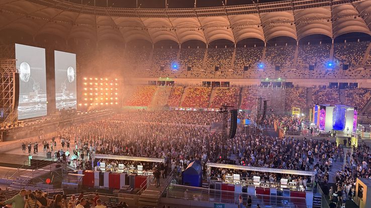 Neversea Kapital on the National Arena in Bucharest (July 4, 2025). Photo: gsp.ro.