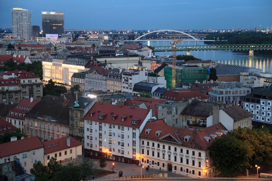Panorama of Bratislava (illustrative photos)