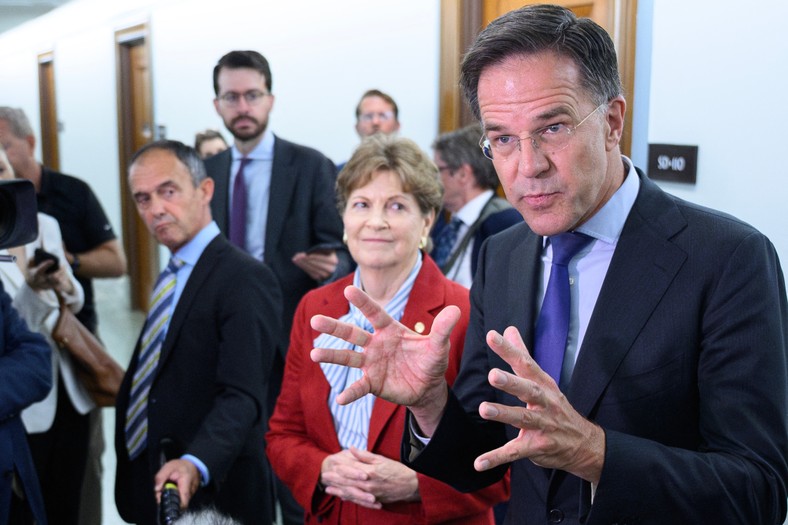 Secretary General NATO Mark Rutte during a press conference in Washington, July 15, 2025.