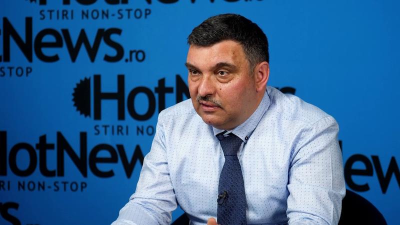 Cătălin Ghinararu in the HotNews.ro studio, photo: Hotnews