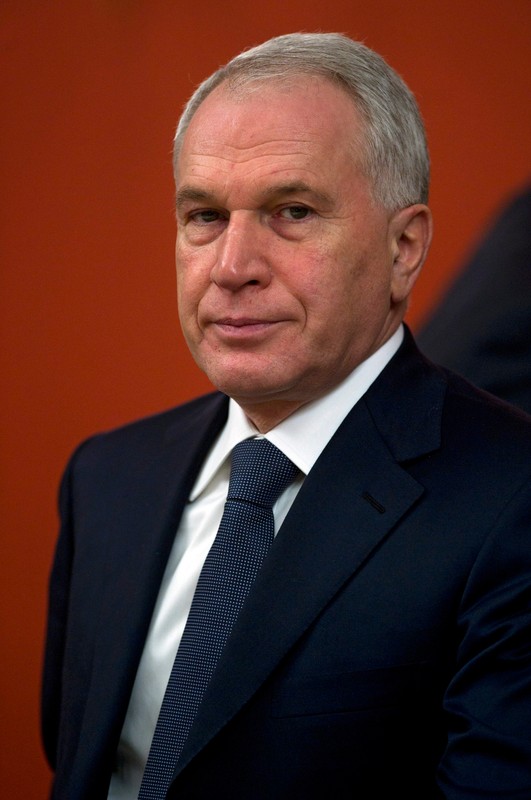 Russian businessman Yuri Kowalczuk at a meeting with the then Russian President Dmitry Medvedev in the Kremlin, Moscow, Russia, 2011.
