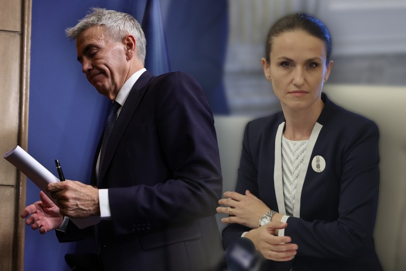 Dragoș Anastasiu and Oana Țoiu. Collage: Ion Mateș / Hotnews. Inquam Photos / Octav Ganea and George Călin