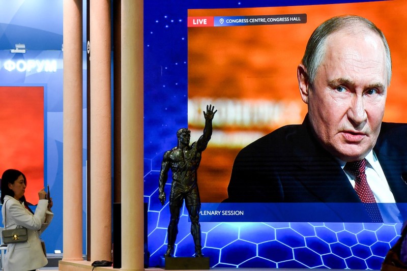 Kremlin TV. The Ukrainians from the occupied territories are obliged to follow the propaganda