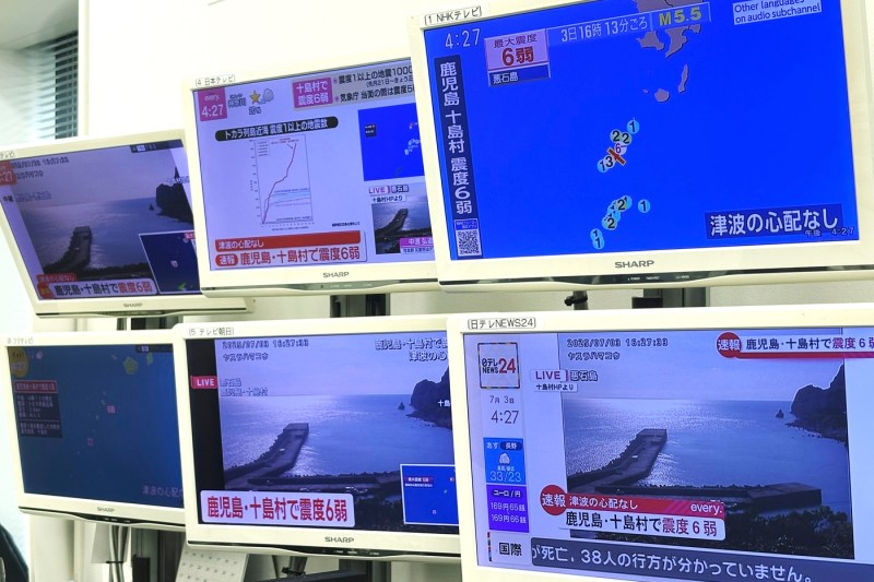 Over a thousand earthquakes on an island in Japan. The fear of a major earthquake, amplified by the Manga comic strips