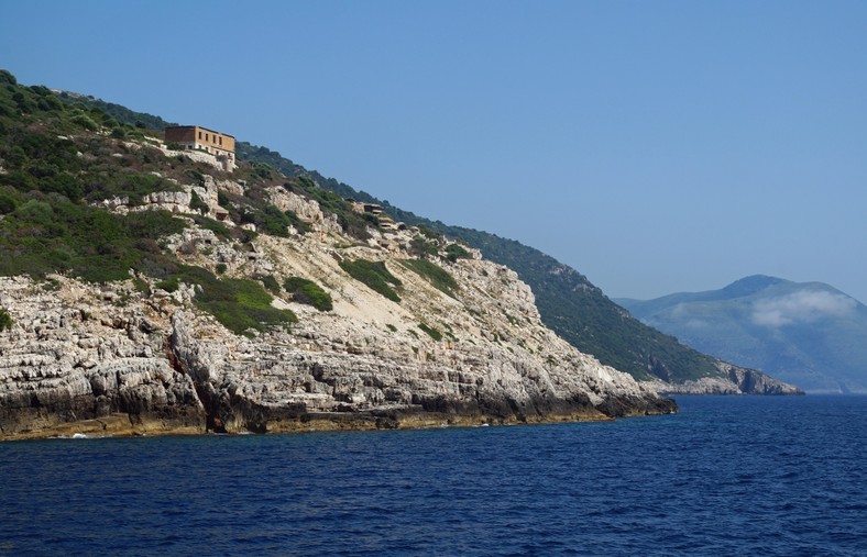 Abandoned bunkers on the island of Sazan/ Albania, July 2018.