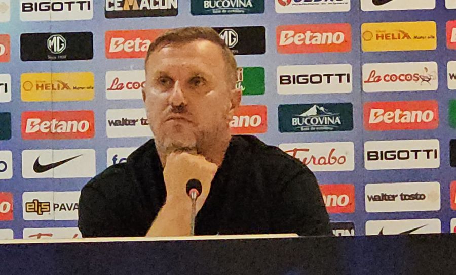 Coach Ramadani, Charalambous's opponent FCSB, face to face with
