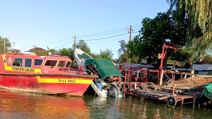 A boat, involved in an incident during Photo Maneuvers: Radio Constanta