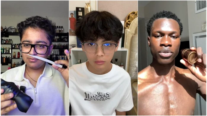 Young people promoting smellmaxxing. Tik Tok source.