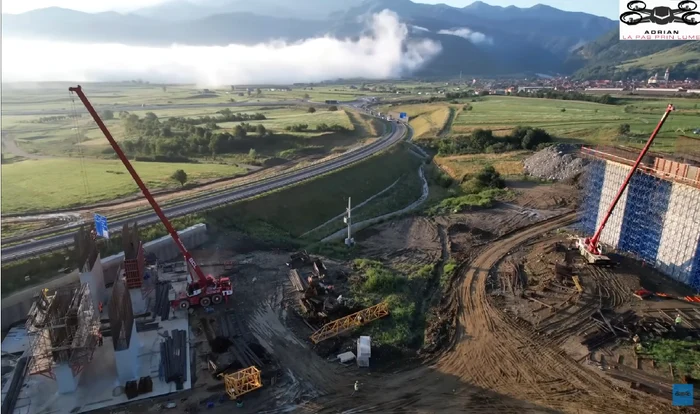 The Boița Viaduct Site on Lot 2 Boița Cornetu of the Sibiu Pitești Highway Capture Video