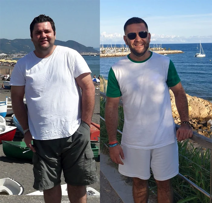Tony Salvato before and after weakening photo Menshealth com