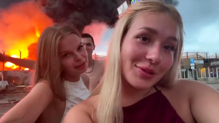 Three young Russians, detained after filmed next to the fireproof video capture video