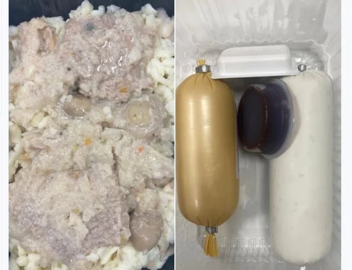 The food offered to patients in state hospitals leaves it to be desired. Photo: Facebook/Alexandru Rogobete