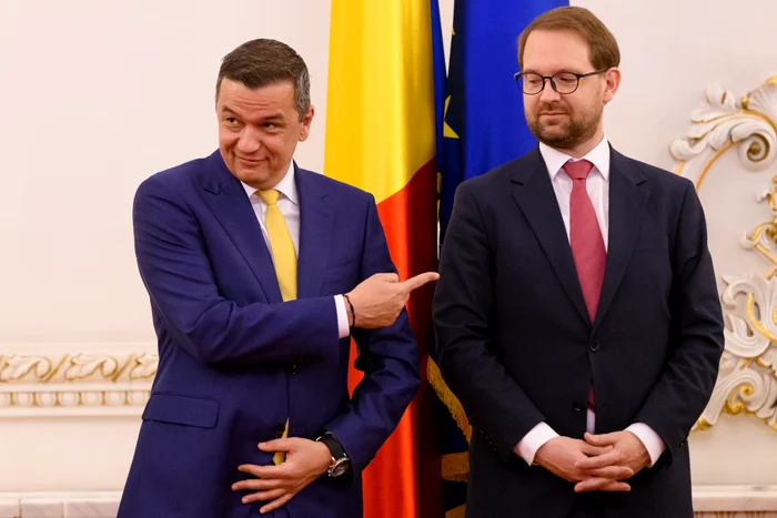 Sorin Grindeanu and Dominic Fritz Photo Mediafax