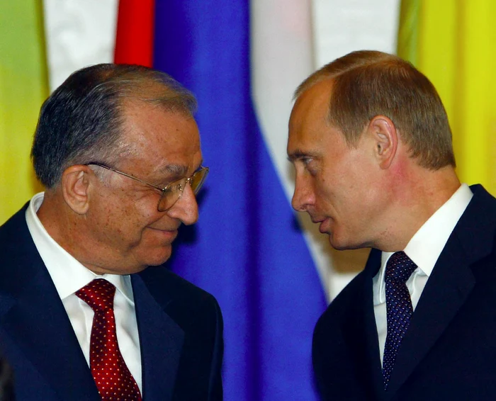 Ion Iliescu, along with the President of Russia, Vladimir Putin. Photo: AFP