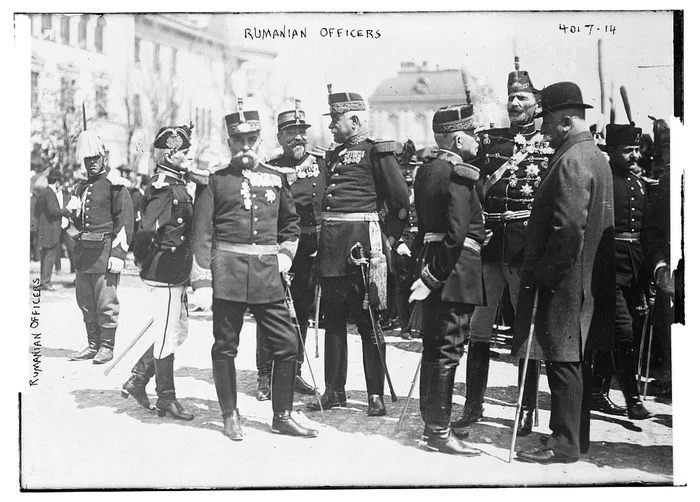 Ofițeri români înainte de Primul Război Mondial FOTO Library of Congress
