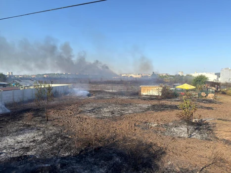 Fire in Clinceni 