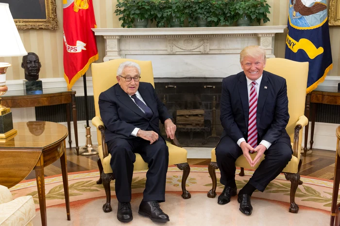 Meeting between Donald Trump and Henry Kissinger Photo Wikipedia