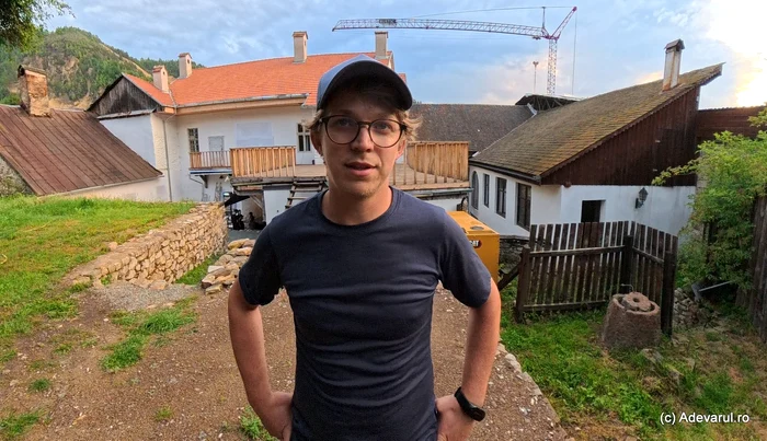 Darie Tică, one of the young people settled in Roşia Montană. Photo: Daniel Guță. TRUTH
