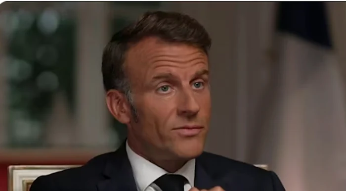 Macron looked skeptically about Putin's intentions. PHOTO CAPTURE NBC NEWS