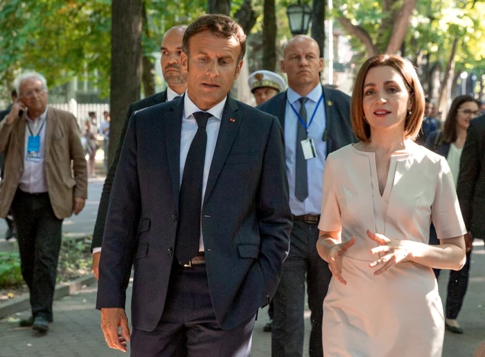 Emmanuel Macron and Maia Sandu, 2022. Photo: Profimedia