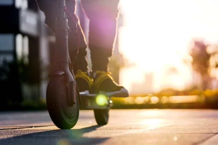 Accidents with electric scooter are common. Photo shutterstock