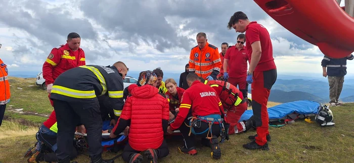 The tragedy took place in the mountain area Portăreasa PHOTO Salvamont Argeș