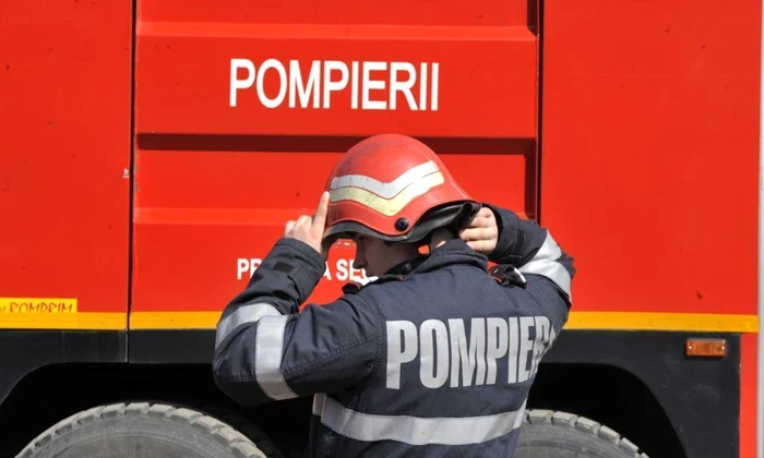 A strong fire of dry vegetation broke out at Buzău Photo: Archive