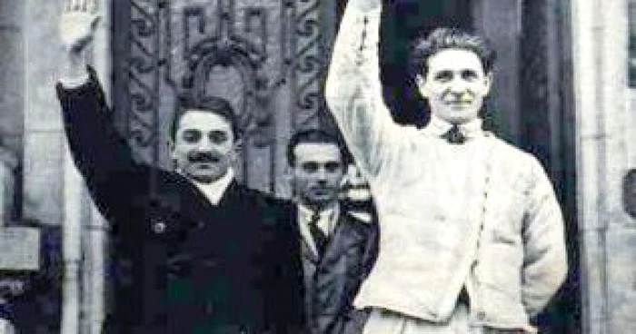 Corneliu Zelea Codreanu greeting the followers of Photo Archive Adevărul