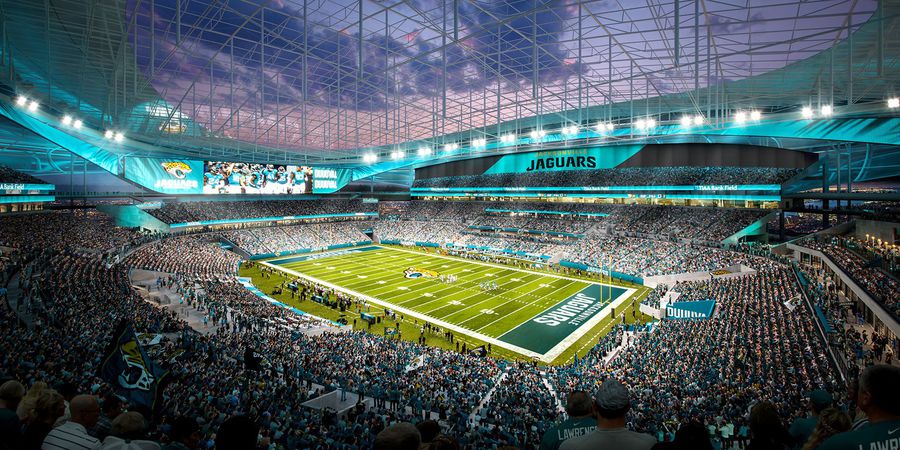 Stadium of the Future (Jacksonville Jaguars from NFL) Ten super-stadiums that will rise and that will cut your breath