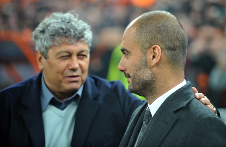Mircea Lucescu and Pep Guardiola, photo: GSP archive