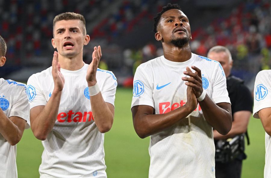 Florin Tanase and Siybonga Ngezana in the FCSB T -shirt, Photo: GSP One more problem for FCSB: The basic man can miss the match with Aberdeen