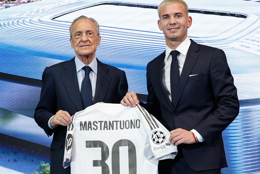 Franco Mastantuono was presented in an event Sar the spark between Real Madrid and the head of the League