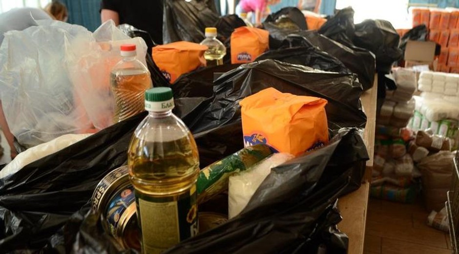 Parcels gathered by volunteers for the Russian army