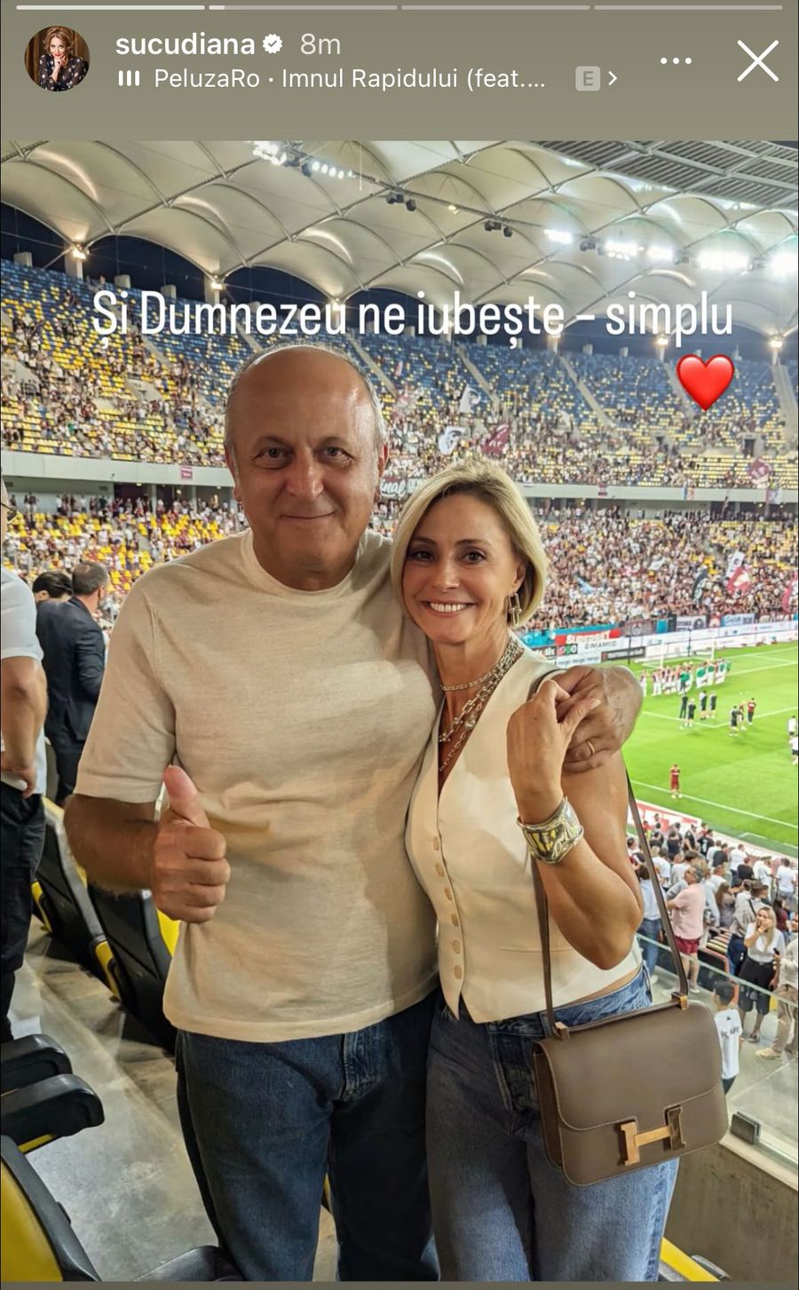 How Dana Șucu was surprised, immediately after the final whistle of Rapid - FCSB 2-2: 