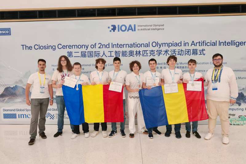 Romania has Olympics AI: Eight medals obtained by Romanian students at the China artificial intelligence Olympiad