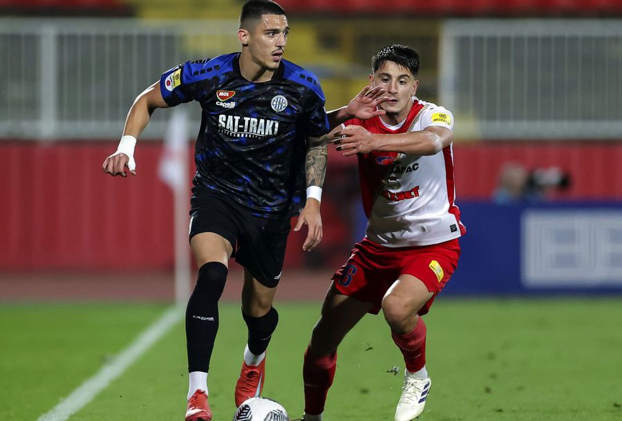 Marko Lazetic (no to balloon) // Photo: Imago Images Spectacular transfer! FCSB's opponent wants to bring a player from AC Milan