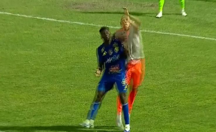 Afalna, strong entrances to Slobozia - Metaloglobus (penalty phase) / photo: Tv@ First Sport 1