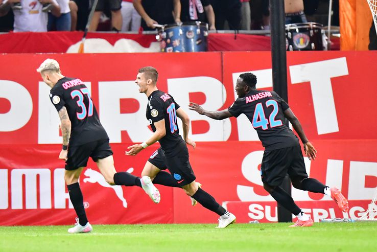Florin Tanase celebrates the goal in Dinamo - FCSB // Photo: GSP
