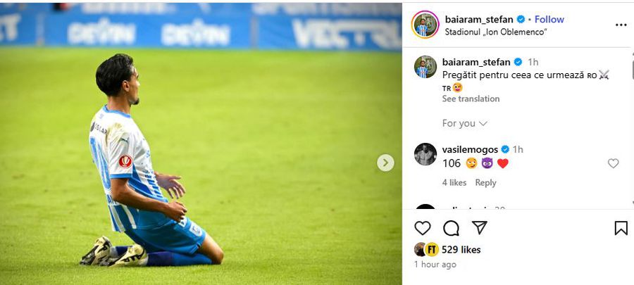 Ștefan Baiaram, apt for Craiova - Istanbul Basaksehir Ștefan Baiaram made the long -awaited announcement by Olteni