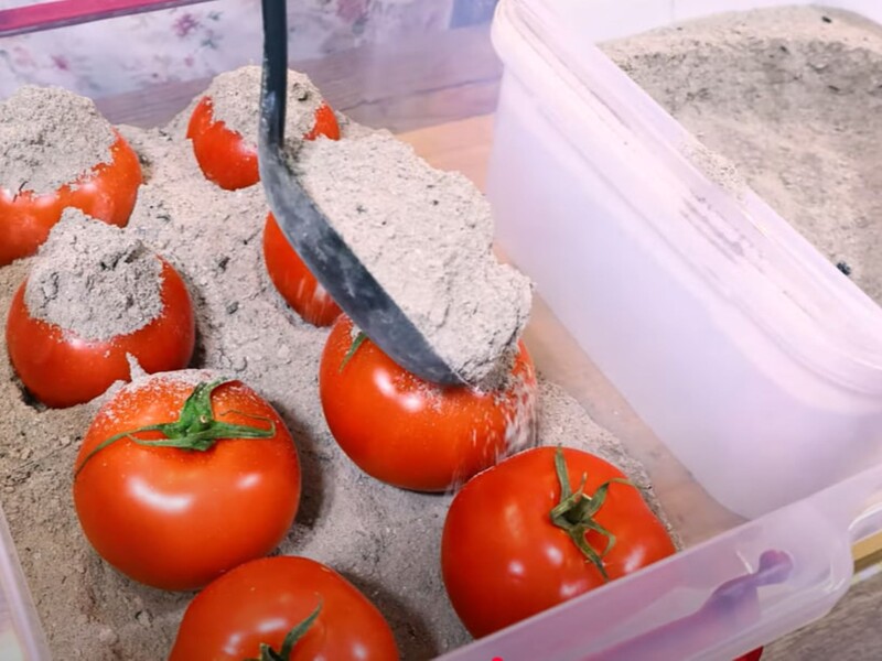 Sprinkle tomatoes with it - and they will remain fresh without frost and pasteurization until winter. Life hack