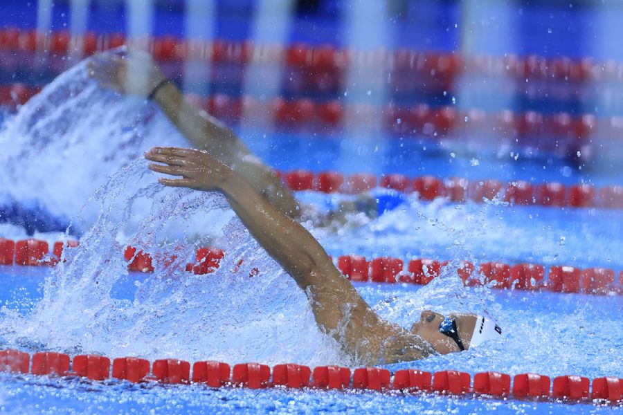Robert Badea swimming the rear process in the final from 200 m mixed photo Cristi Preda Robert Badea and the problems he had in the race from the World Junior Championships: