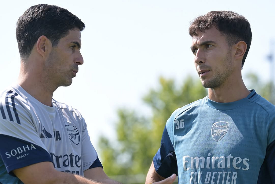 Mikel Artteta and midfielder Martin Zubimendi. Photo: Instagram Before the start of the new season of the Premier League, Mikel Arta is confident:
