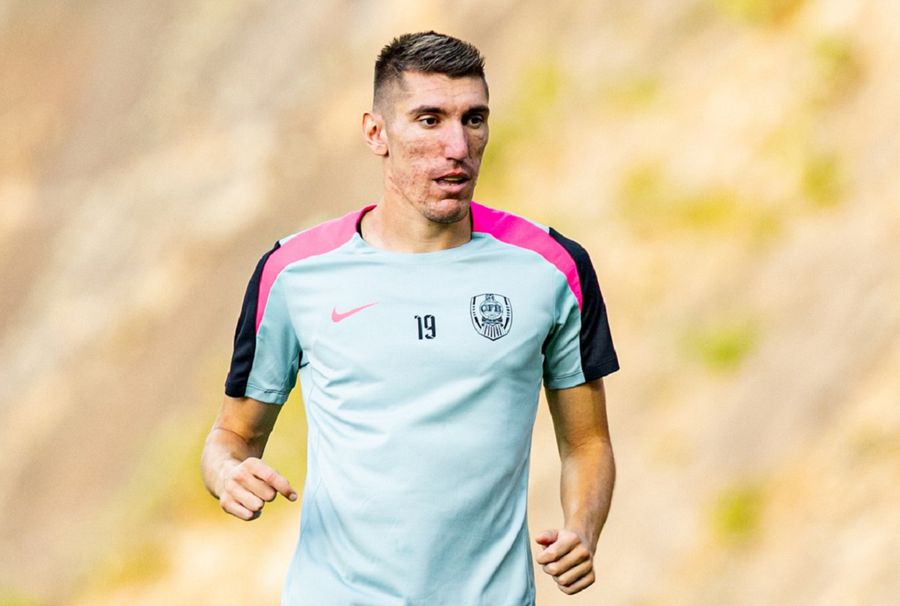Marko Gjorgjievski won Dan Petrescu's confidence. Photo: CFR Cluj Unique chance »Two players from CFR Cluj give the maturity test in the match with Braga